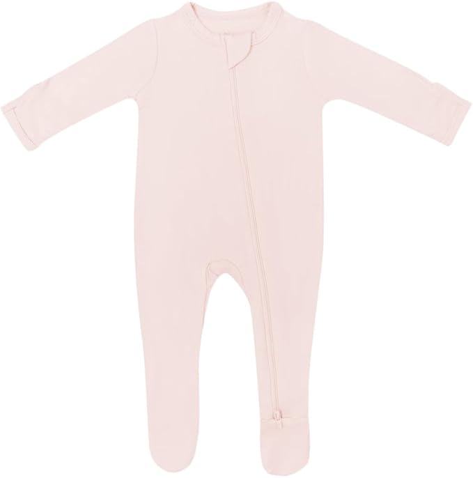 KYTE BABY Unisex Zipper Closure Footies, Rayon Made From Bamboo, 0-24 Months