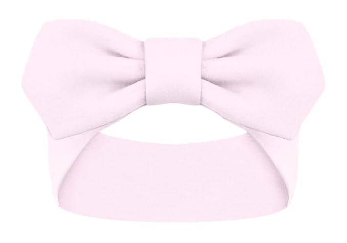 Creative Knitwear North Carolina Tar Heels Infant Girls Pink Solid Hair Knot Headband Embroidered Logo - Size Newborn - 4T