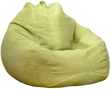Stuffed Animal Storage Bean Bag Cover (No Filler) Extra Soft Beanbag Seat Chair Covers-Cotton Linen Memory Foam Beanbag Replacement Cover for Adults Children without Filling