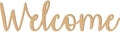 4" Unfinished Wood Name Sign – Custom Affection Script Font Letter Words by Awesome Life Craft