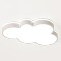Cute Cloud LED Ceiling Light Fixture, Blue & White Flush Mount Lamp, Modern Eye-Caring Lighting for Kids’ Bedroom, Nursery, Baby Room, Playroom Decor(White,68cm)