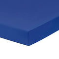 Everyday Kids Fitted Crib Sheet, 100% Soft Breathable Microfiber Baby Sheet, Fits Standard Size Crib Mattress 28in x 52in, Royal Blue Nursery Sheet