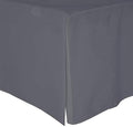 Cottington Lane Crib Bed Skirt Pleated Crib Skirt Dust Ruffle, 100% Natural Cotton, Nursery Crib Toddler Bedding Skirts for Baby Boys or Girls, 14" Soft Crib Dust Ruffle Drop Crib Skirt-Dark Grey