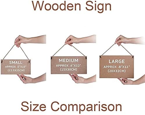 XIUXZMM Customized Name or Any Text Wood Sign Flower Garden Farmhouse Front Door Bathroom Kitchen Porch Personalized Decorative Plaque