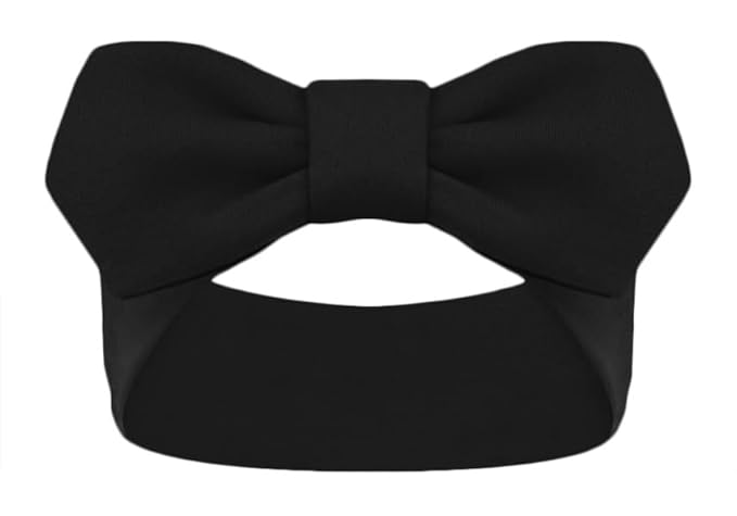 Creative Knitwear North Dakota Fighting Hawks Infant Girls Black Solid Hair Knot Headband Embroidered Logo - Size Newborn - 4T