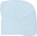 Extra Soft Muslin Fitted Crib Sheets 100% Organic Cotton Baby Crib Sheets for Standard Crib Mattress | 28 X 52 Inches (Blue)