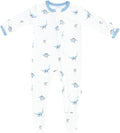 KYTE BABY Unisex Zipper Closure Footies, Rayon Made From Bamboo, 0-24 Months