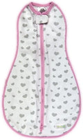 Woombie Original Baby Swaddling Blanket - Soothing, Cotton Baby Swaddle with Zipper - Wearable Newborn Blanket, My Love, 5-13 lbs