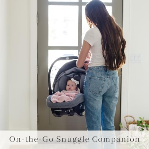SARANONI Bamboni Baby Blanket | Luxury Plush Super Soft Blanket | Breathable Comfort Infant Baby Blankets for Boys & Girls | Light Pink, Mini - 15” x 20”