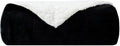 NANPIPER Fleece Blanket Sherpa Throw,Soft Fuzzy Blankets for Couch,Black 50"x60"