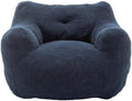 Memory Bean Bag Chair: Armrest Lounger Sofa with Removable Cover for Adults & Kids, Multi-Room Use for Living Room Bedroom Office, Non-Slip Base Design