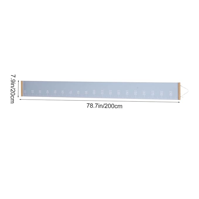 Growth Chart Wall Hanging Height Measurement Ruler for Boys Removable Canvas Wall Decor with Printing Nordic Style for Kindergarten