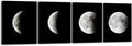 Wieco Art Moon Large Modern Giclee Canvas Prints Artwork Abstract Space Pictures Paintings on Stretched and Framed Canvas Wall Art Ready to Hang for Living Room Bedroom Home Office Decorations