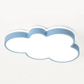 Cute Cloud LED Ceiling Light Fixture, Blue & White Flush Mount Lamp, Modern Eye-Caring Lighting for Kids’ Bedroom, Nursery, Baby Room, Playroom Decor(Blue,48cm)