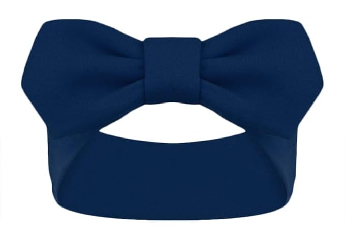 Creative Knitwear Notre Dame Fighting Irish Infant Girls Navy Solid Hair Knot Headband Embroidered Logo - Size Newborn - 4T
