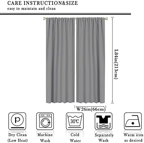 Forest Animal Curtains, Watercolor Cartoon Woodland Plants Animals Bears Moose Mushrooms Printed Curtains for Kids Boys and Girls Bedroom Window Drapes 52x84in, Style-9