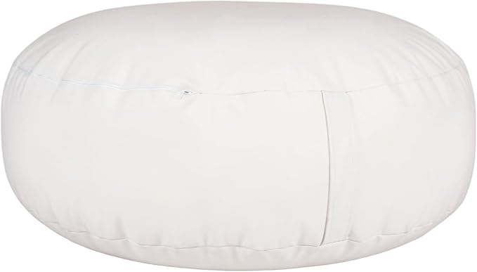 Travel Size Newborn Photography Beanbag 32” | Bean Filling Not Included | Professional Faux Leather Poser | Baby Photo Prop & Pose Pillow Shapable - Newborn Photography Props