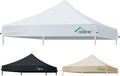 Heavy Duty 10x10 Canopy Replacement Top Cover with 8 Large Drainage Holes, Waterproof PU and 99% UV Resistant Fabric for Outdoor Events, Art Exhibition (Tent Top Only, Excluding Frame, White)