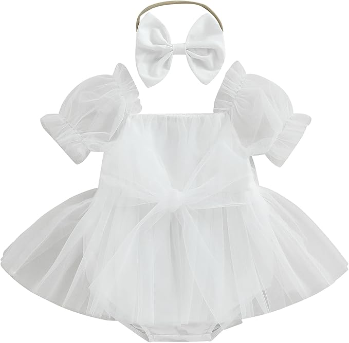 Meihuida Newborn Baby Girl Sleeveless Rompers Summer Clothes Cotton Bodysuit with Headband