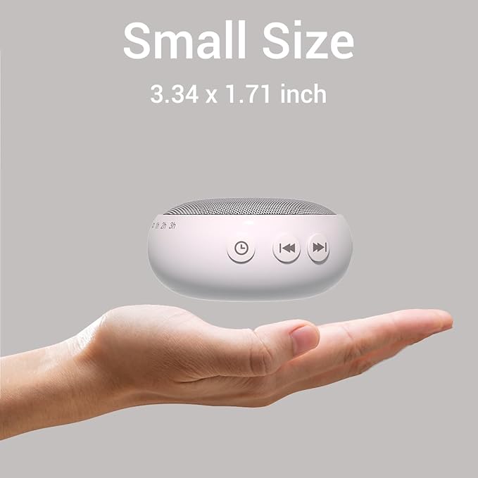 SoundMe Sound Machine with 30 Soothing Natural Sounds 36 Volume Portable Travel White Noise Machine for Sleeping Brown Noise Machine for Baby Kids Adults Noise Canceling Machine for Office Privacy