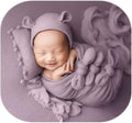 Vemonllas Newborn Baby Boy Girl Photography Props Bow Wrap, Posing Aid, Hat and Blanket Set of 4 Pcs