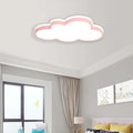 Cloud Shape LED Ceiling Light Fixture,Modern 23 Inch Recessed Ceiling Lights,Dimmable Light,Pink 34W Close to Ceiling Lighting Flush Mount Living Room Bedroom,3000K-6000K