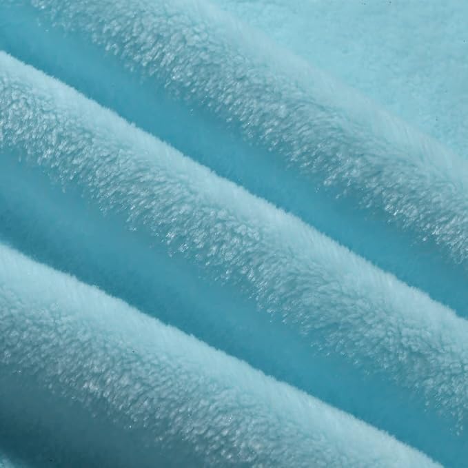 CREVENT 2Pcs 30''X40'' Cute Cozy Fluffy Warm Baby Blankets for Infants Toddlers' Bedding Crib Cot Stroller - Grey Cloud + Blue Cow