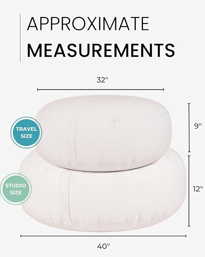 Studio Size Newborn Photography Bean Bag Poser 40” Cover Only | Unfilled Faux Leather Baby Poser | Baby Photo Prop & Pose Pillow Shapable - Newborn Photography Props (Bean Filling Not Included)