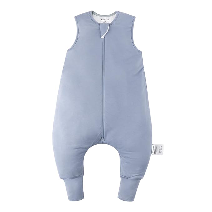 BubblePanda Rayon Made From Bamboo Toddler Sleep Sack with Feet 12-24 Months 2.5 Tog Winter Ultra Soft Warm Baby Sleep Bag Walker 1t-2t Quilted Thick Wearable Blanket with Legs 2-Way Zipper