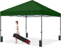 COOSHADE Durable Easy Pop Up Canopy Tent 10x10Ft, Olive Green