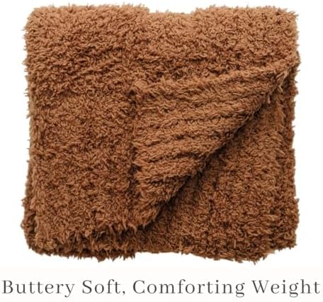 SARANONI Bamboni Baby Blanket | Luxury Plush Super Soft Blanket | Breathable Comfort Infant Baby Blankets for Boys & Girls | Caramel, Mini - 15” x 20”