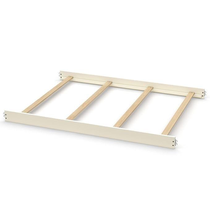 Full-Size Conversion Kit Bed Rails for Evolur Cribs - Solid Wood Crib Convertible Kit to Kids Bed - Transitional Style Rails & Easy-to-Install Child Essentials for Safety (Vanilla Bean)