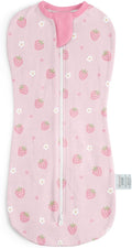 Baby Swaddle 0-2 Months, Cotton Arm-In Zipper Sleep Sack, Wearable Blankets Wrap for Newborn Infant Girls (Floral, Pack of 1)