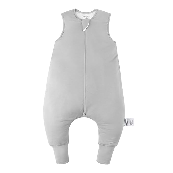 BubblePanda Rayon Made From Bamboo Toddler Sleep Sack with Feet 6-12 Months 2.5 Tog Winter Ultra Soft Warm Baby Sleep Bag Walker Quilted Thick Wearable Blanket with Legs 2-Way Zipper
