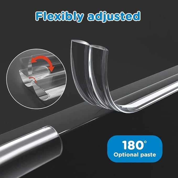 Corner Protector Baby,Corner Protectors for Furniture,Crib Bumpers,Edge Protector Strip with 3M Adhesivef (13.1ft（4M） 0.8 * 0.8in with 4 Corners) Soft and Safe