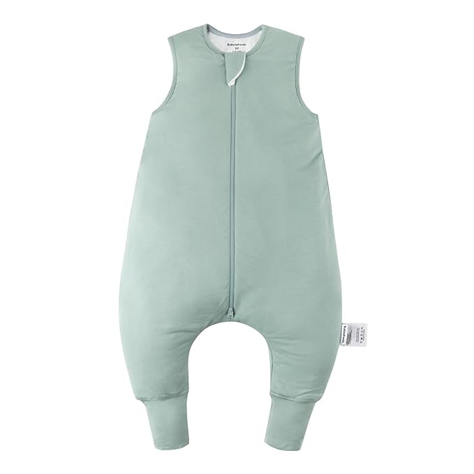 Rayon Made from Bamboo Toddler Sleep Sack with Feet 6-12 Months 1.0 Tog Ultra Soft Toddler Sleeping Sack Baby Sleep Bag Walker Quilted Wearable Blanket with Legs 2-Way Zipper Lightweight