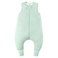 Rayon Made From Bamboo Sleep Sack 6-12 Months 0.5 Tog Ultra Soft Summer Toddler Sleep Sack with Feet 2-Way Zipper Lightweight Baby Sleeping Bag with Legs Thin Baby Wearable Blanket-Green