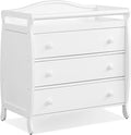 Costzon 3-Drawer Changing Table, Infant Diaper Changing Station with Drawers, Safety Rails & Strap, Baby Changing Table Dresser for Nursery, Easy Assembly (White)