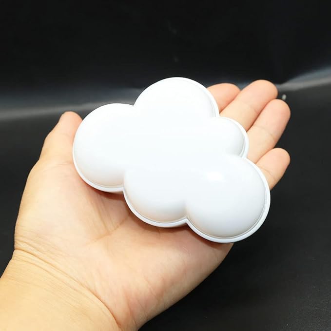 AUSAYE LED Night Light Plug in Lamp Light Sensor Cloud Night Light Energy-Saving Pretty Night Lights for Adults Kids NightLight White