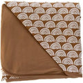 Little Sleepies Cloud Blanket, Soft Viscose from Bamboo Toddler & Baby Blanket for Boys & Girls, Lightweight, Perfect for Hot Sleepers, 50" x 50", Large (Rust Rainbows)