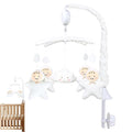 Mobile for Crib Nursery – Plush Ba-by Crib Mobile, Wind-Up Cradle Mo-Bile with High Contrast Music Box | Nursery Bed & Cradle Hanging Decoration for Room