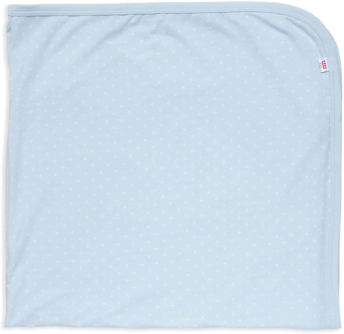 Magnetic Me Modal Soothing Swaddle Blanket | Silky Soft Modal Fabric | Pin Dot Blue | One Size