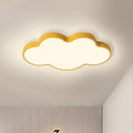 LED Ceiling Light Fixture,23 Inch Modern Cloud Shape Recessed Ceiling Lights, Dimmable Light,Yellow 36W Close to Ceiling Lighting Flush Mount Living Room Bedroom,3000K-6000K