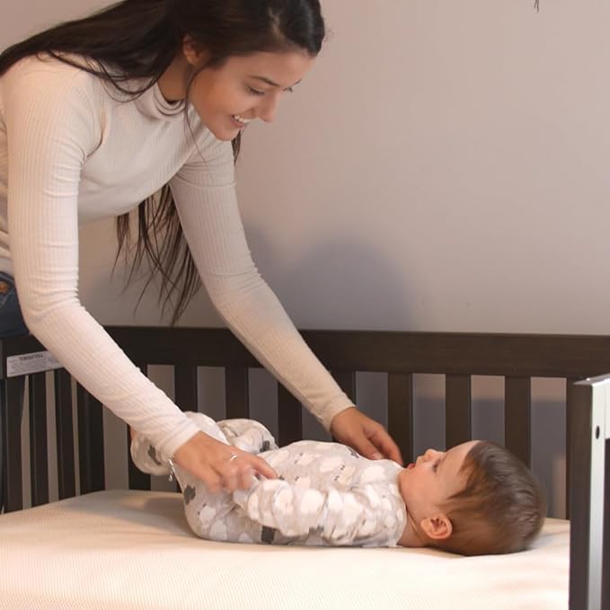 Naturepedic Organic Crib Mattress - 2-Stage Lightweight Infant & Toddler Mattress with Protector Pad - Waterproof, Breathable & Non-Toxic for Baby and Toddler Bed