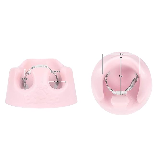 Bumbo Baby Infant Soft Foam Comfortable Support Wide Floor Seat with 3 Point Adjustable Harness for Ages 3 to 12 Months, Cradle Pink