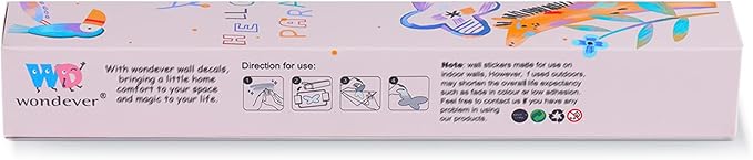 wondever Large Rainbow Wall Decals Unicorn Flower Peel and Stick Wall Art Stickers for Girls Bedroom Kids Room Baby Nursery