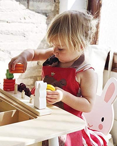Tender Leaf Toys - Forest Table and Chairs Collections - Adorable Kids Size Art Play Game Table and Chairs - Made with Premium Materials and Craftsmanship for Children 3+ (Forest Table and Chairs)