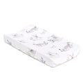 Oilo Changing Pad Cover, Breathable 100% Turkish Cotton Fitted Jersey, 300 Thread Count, Machine Washable, Fits Standard Changing Pads (32" x 16"), Girl, Boy, & Neutral Nursery Design, Cottontail
