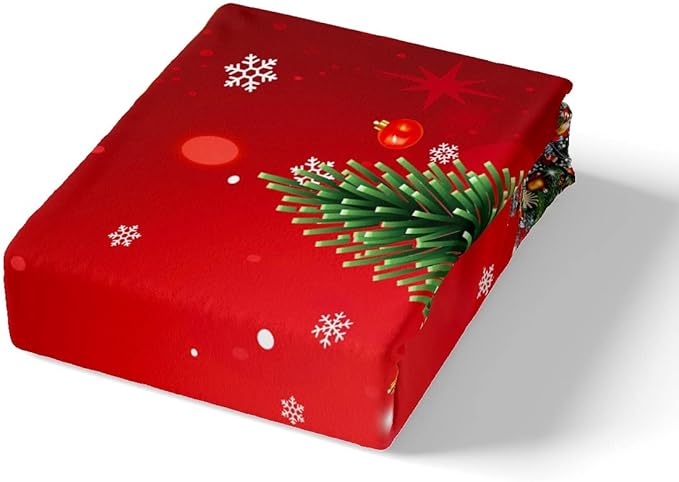 Feelyou Christmas Bedding Duvet Cover Set Kids Christmas Tree Bedding Set Boys Girls Snowflake Gift Boxes Decor Comforter Cover Set Microfiber Xmas Theme Bedspread Cover Bedroom Bedclothes Twin Size