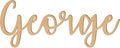 1.5 Inch Tall Custom Word Scroll Script Cursive Font Affection, Choose Wood Material for Names, Unfinished Initials Craft, Kid's Room Sign, Wall Plaque (1.5")